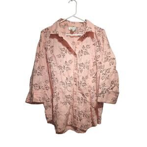 Studio Works Women's Button Up Shirt Size Large